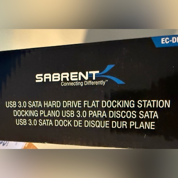 SABRENT USB 3.0 to SATA External Hard Drive Lay-Flat Docking Station - Picture 2 of 4